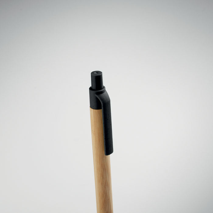 ITEA COLOR - Stylo bille bouton poussoir en bambou
