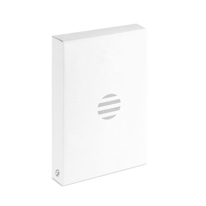 CORTONA - Quaderno A5 con caricabatterie da 15W