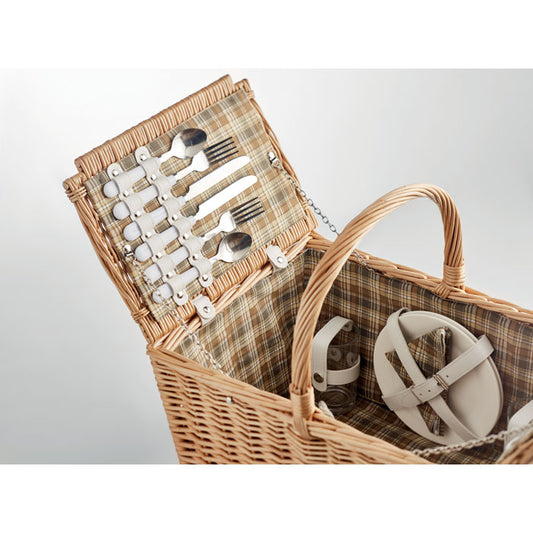 MIMBRE PLUS - Cesta de picnic de mimbre 4 personas
