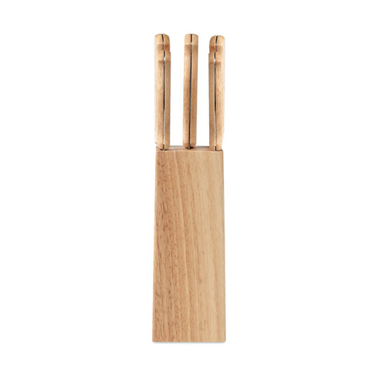 GOURMET - Juego de cuchillos 5 piezas en base