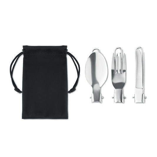 STAPI SET - Set de cubiertos de camping de 3 piezas