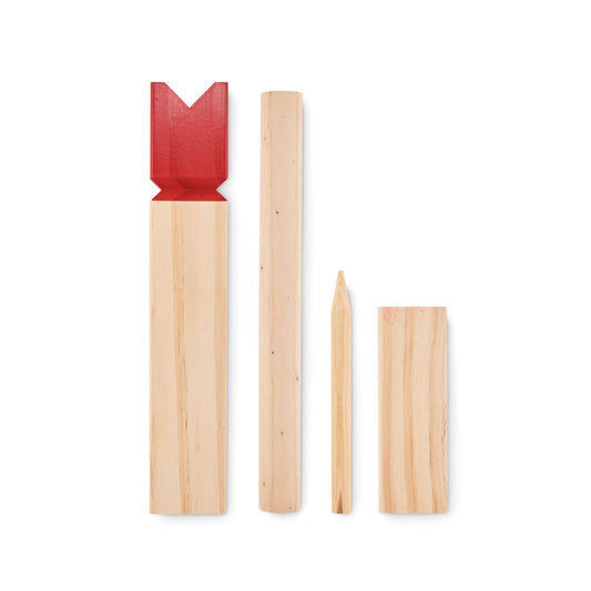 KING - Juego de lanzamiento exterior de madera de pino
