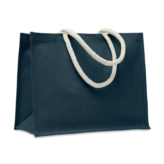 AURA - Borsa in juta con manico in cotone