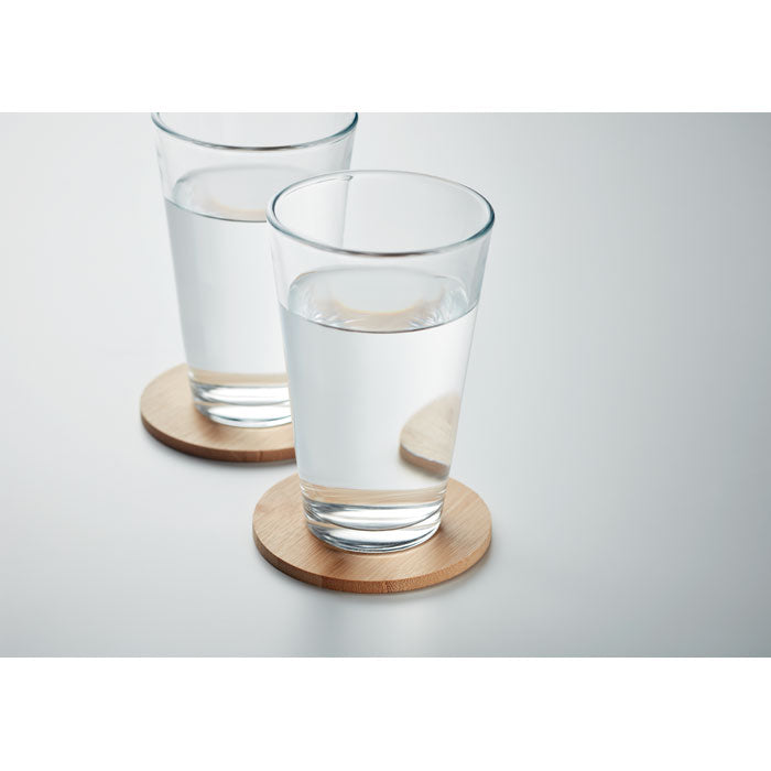 BAYIN SET - Conjunt de 6 posavasos de bambú