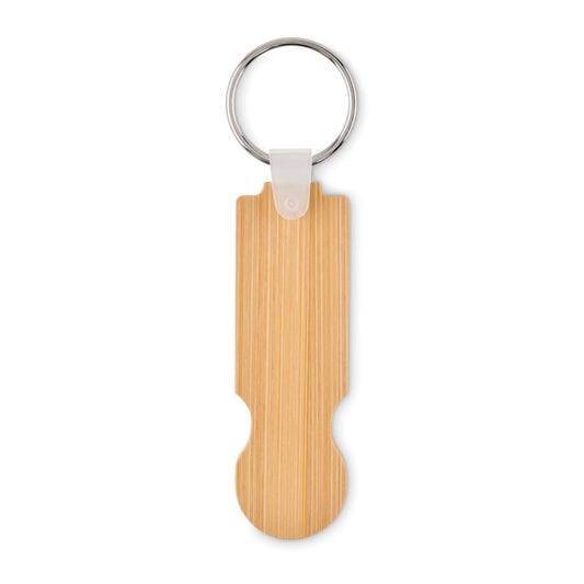 COMPRAS - Bamboo euro token key ring