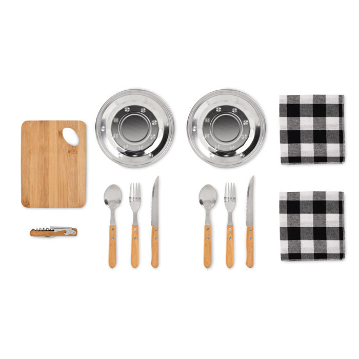 HUDSON - Set da picnic per 2 persone in custodia