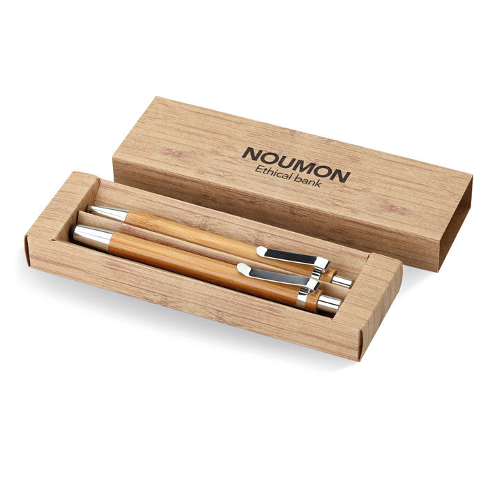 BAMBOOSET - Set stylo et crayon en bambou