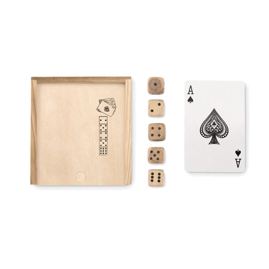 LAS VEGAS - Cards and dices in box