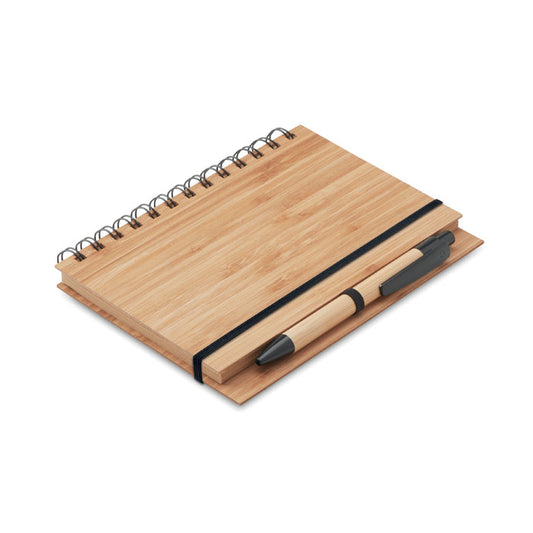 BAMBLOC – Notizbuch aus Bambus mit liniertem Stift