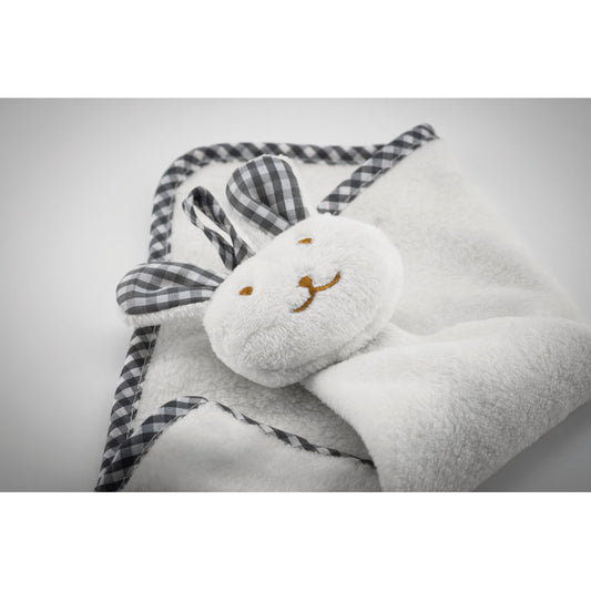 HUG ME - Tovallola de peluix per a nadons amb disseny de conill