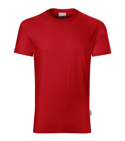 RIMECK RESIST HEAVY Men's T-shirt in red, brand label - promotional clothing printed with your company logo