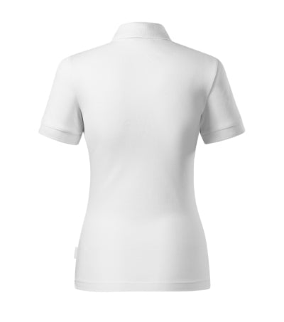 RIMECK RESIST HEAVY POLO Women's polo shirt in white, brand label - promotional clothing printed with your company logo