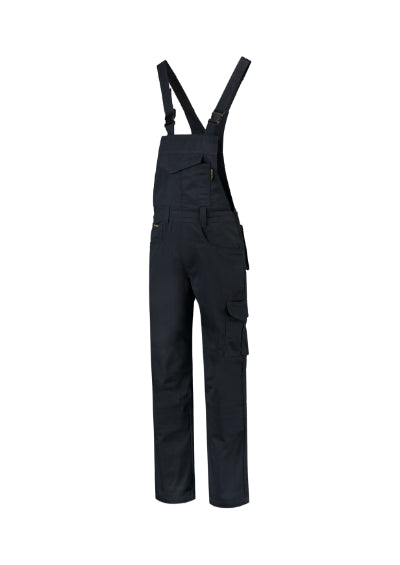TRICORP DUNGAREE OVERALL INDUSTRIAL Unisex work bib trousers in navy blue - promotional clothing printed with your company