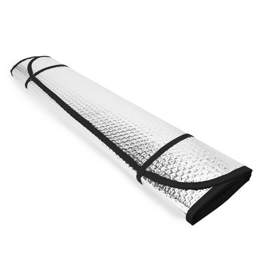 Stamina KINI Aluminium and foam car sun shield in black - promotional merchandise printed with your company logo