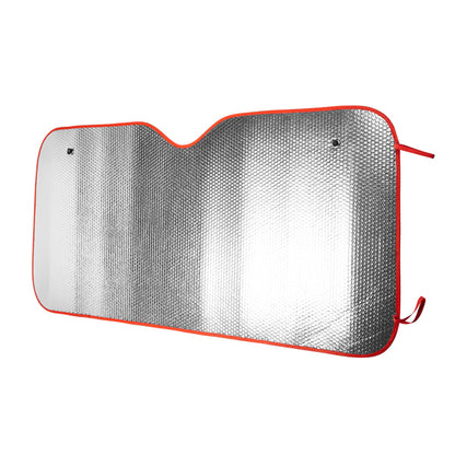 Stamina KINI Aluminium and foam car sun shield in black - promotional merchandise printed with your company logo