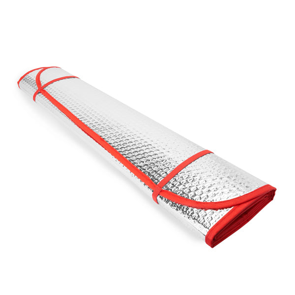 Stamina KINI Aluminium and foam car sun shield in red - promotional merchandise printed with your company logo