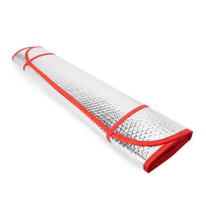 Stamina KINI Aluminium and foam car sun shield in red - promotional merchandise printed with your company logo