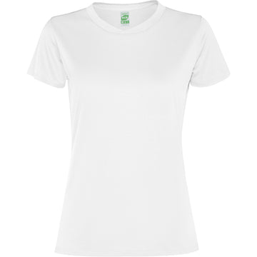 ROLY SLAM WOMAN Women's T-shirt in white - promotional clothing printed with your company logo
