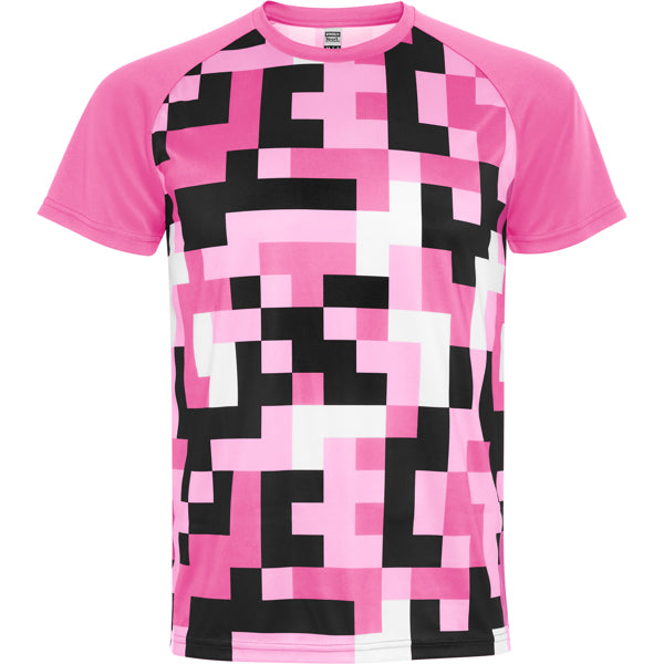 ROLY VENTOR Unisex T-shirt in silk pink - promotional clothing printed with your company logo