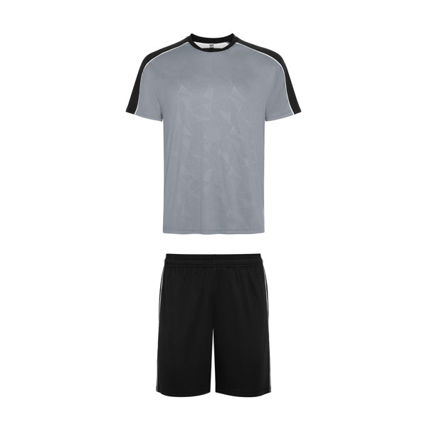 ROLY TITAN Unisex sports set in grey/black - promotional clothing printed with your company logo