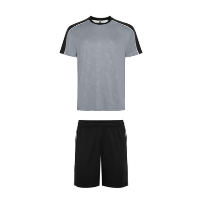 ROLY TITAN Unisex sports set in grey/black - promotional clothing printed with your company logo
