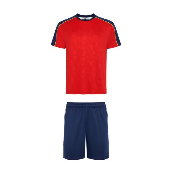 ROLY TITAN Unisex sports set in red/navy blue/yellow - promotional clothing printed with your company logo