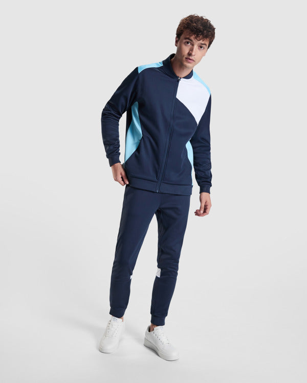 ROLY LEROS Men's jacket in yellow/navy blue - promotional clothing printed with your company logo