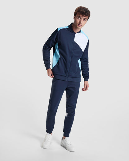 ROLY LEROS Men's jacket in yellow/navy blue - promotional clothing printed with your company logo