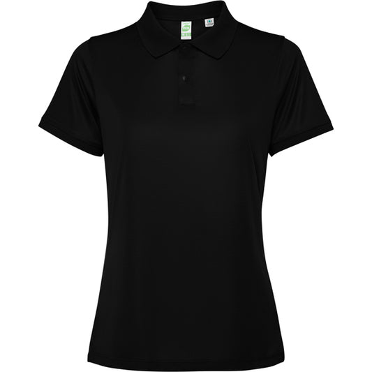 ROLY TORMO WOMAN Women's polo shirt in black - promotional clothing printed with your company logo
