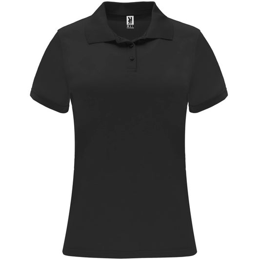 ROLY MONZHA WOMAN Women's polo shirt in black - promotional clothing printed with your company logo
