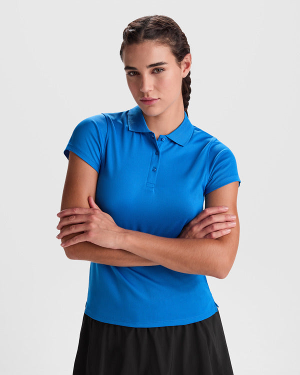ROLY MONZHA WOMAN Women's polo shirt in white - promotional clothing printed with your company logo