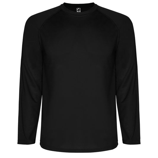 ROLY MONTECARLO L/S Men's T-shirt in black - promotional clothing printed with your company logo