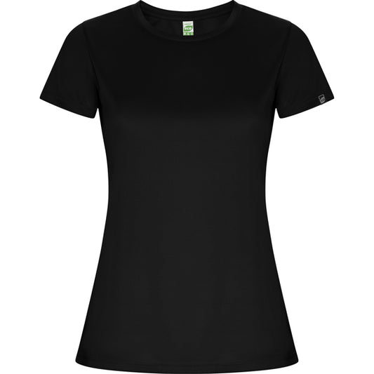 ROLY IMOLA WOMAN Women's T-shirt in black - promotional clothing printed with your company logo