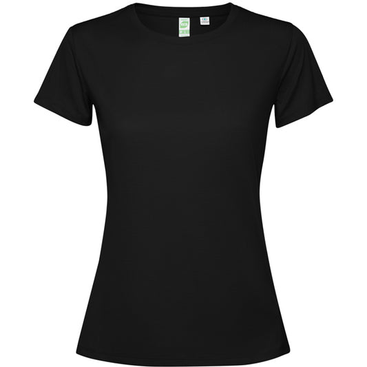 ROLY ESTORIL WOMAN Women's T-shirt in black - promotional clothing printed with your company logo