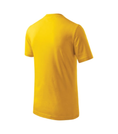 MALFINI CLASSIC Kids' T-shirt in yellow - promotional clothing printed with your company logo