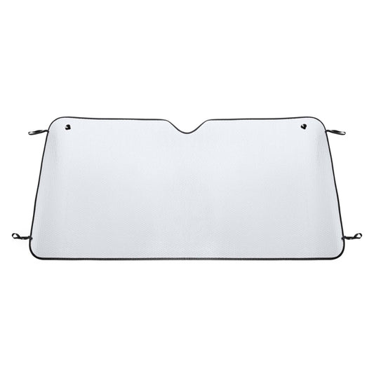 Stamina COLUMBIA Metallic aluminium finish car sun shield in black - promotional merchandise printed with your company logo