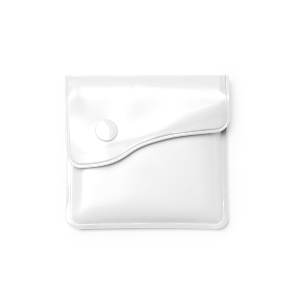 Stamina CENIX PVC and aluminium ashtray in white - promotional merchandise printed with your company logo