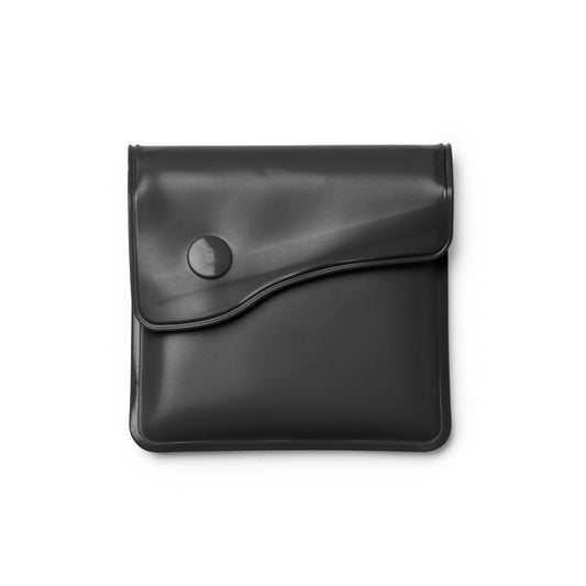 Stamina CENIX PVC and aluminium ashtray in black - promotional merchandise printed with your company logo
