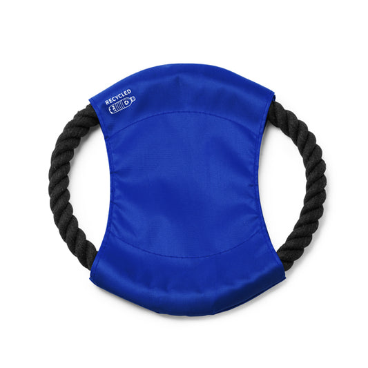 Stamina DEMAK RPET and cotton frisbee in royal blue - promotional merchandise printed with your company logo