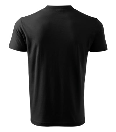 MALFINI V-NECK Unisex T-shirt in black - promotional clothing printed with your company logo