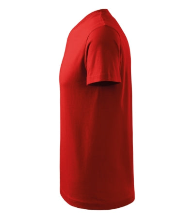 MALFINI V-NECK Unisex T-shirt in red - promotional clothing printed with your company logo