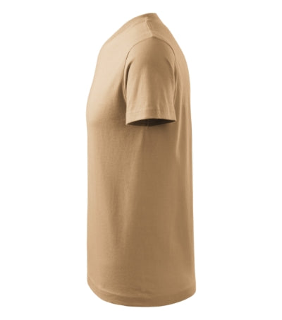 MALFINI V-NECK Unisex T-shirt in sand - promotional clothing printed with your company logo