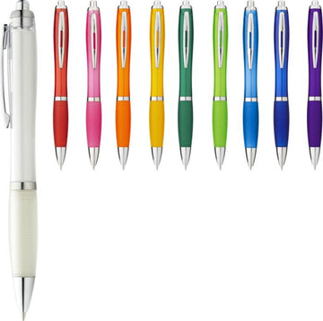 NASH COLOUR - Ballpoint pen with coloured grip