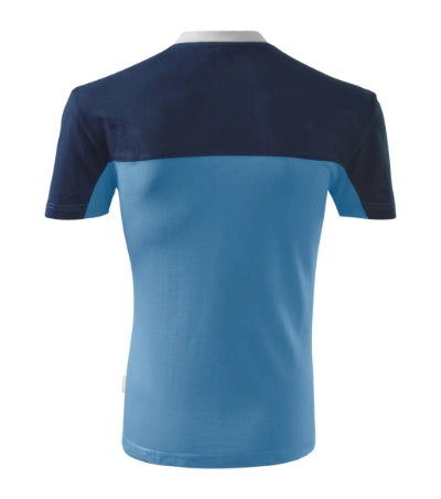 RIMECK COLORMIX Unisex T-shirt in azure blue - promotional clothing printed with your company logo