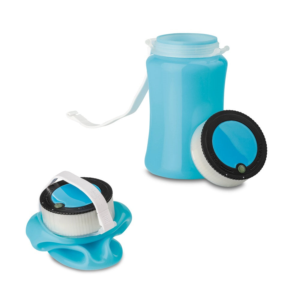 Waterproof container promotional personal care item (complete set view) with custom logo branding