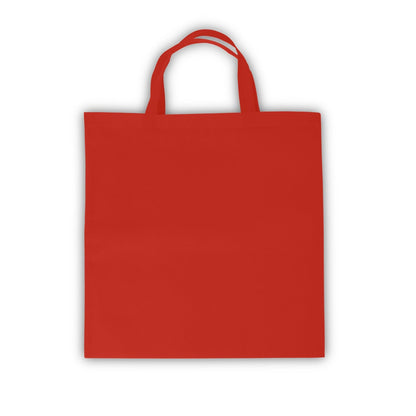 Bag promotional tote bag in red with custom logo branding