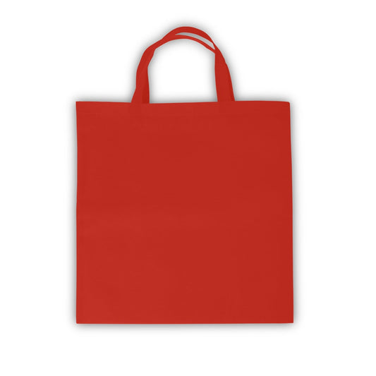 Bag promotional tote bag in red with custom logo branding