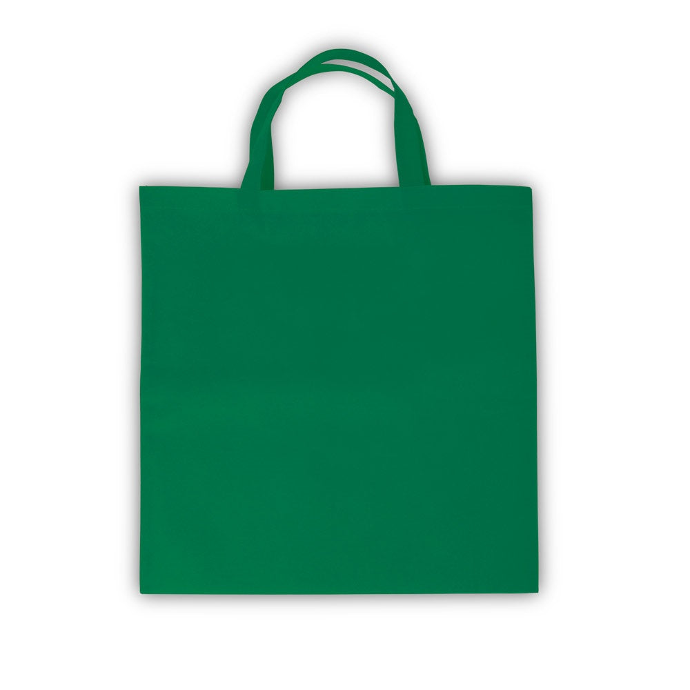 Bag promotional tote bag in green with custom logo branding