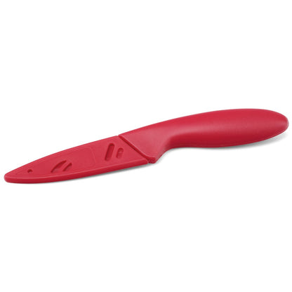 Knife promotional tableware in red with custom logo branding