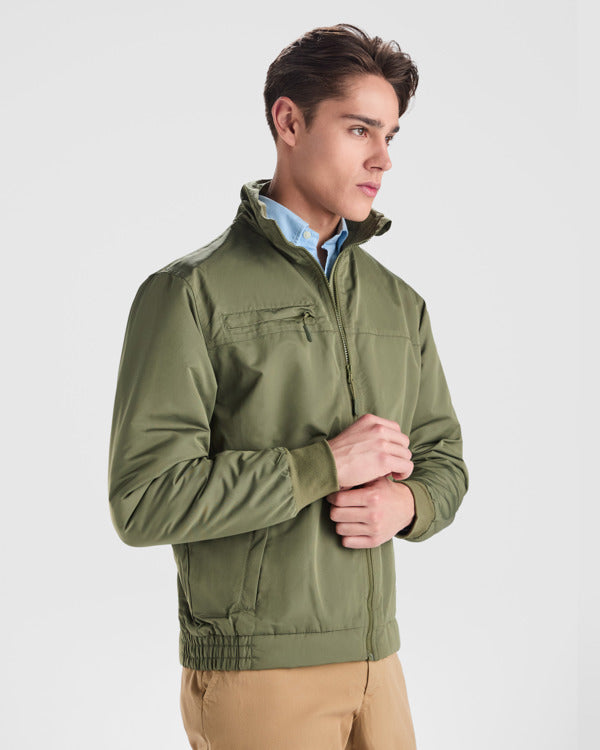 ROLY YUKON Men's padded jacket in black - promotional clothing printed with your company logo
